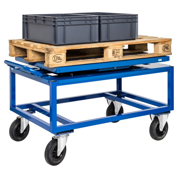 Kongamek Schwenkteller 1338x810x152mm in blau als Zubehör für Palettenwagen