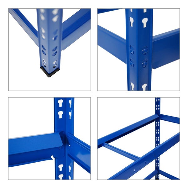 PROREGAL Mega Deal 2x Reifenregal Tiger XL HxBxT 200 x 150 x 45 cm Bis Zu 36 Reifen Blau