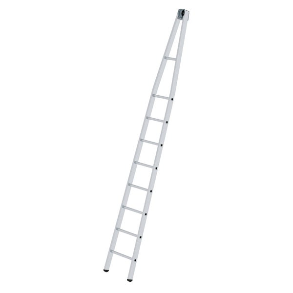 Anlegeleiter aus Aluminium mit acht Sprossen