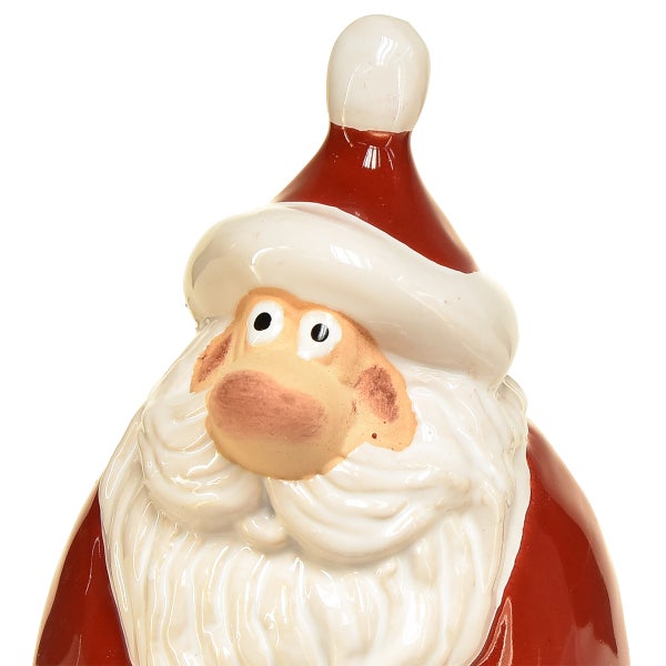 Weihnachtsmann Figur aus Keramik