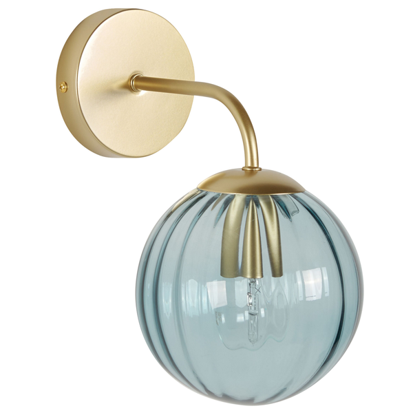 Wandlampe BOOMI Metall Blau