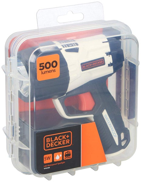 Black & Decker SLV4 LED Kompakt Taschenlampe, 500 Lumen - Lampe Wasserdicht