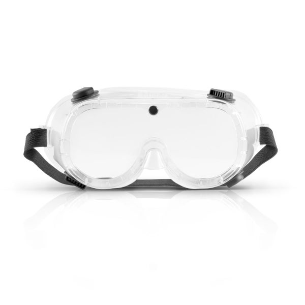 STAHLWERK Schutzbrille Korbbrille Überbrille mit flexiblem Halteband 3er Set