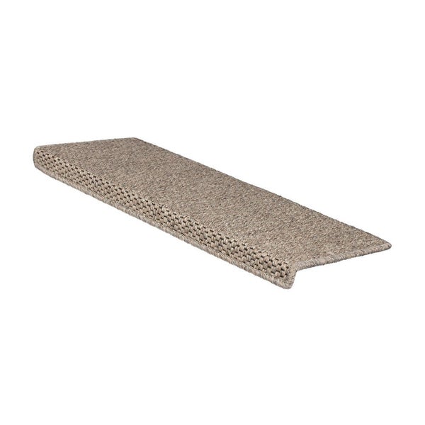 FLOORDIREKT Stufenmatte Kalkutta - Sisaloptik - Schlingenpol - Selbstklebend - Taupe - Rechteckig - 23,5 x 65 cm