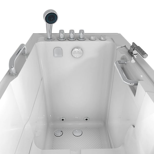 Sitzwanne Whirlpool Wanne mit Tür S07WP-TH-B-L 140x76cm