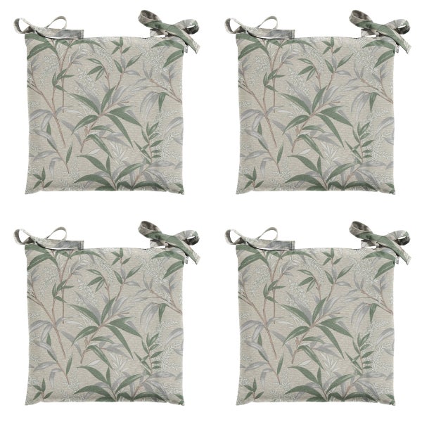 Sitzkissen Tuscany Palma natur - ca. 46x46 cm - 4er-Set