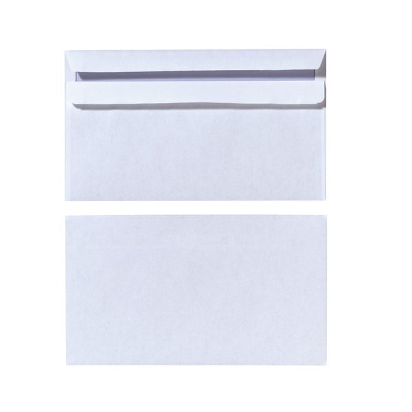 Herlitz Briefumschlag DIN lang selbstklebend weiß 100er Set
