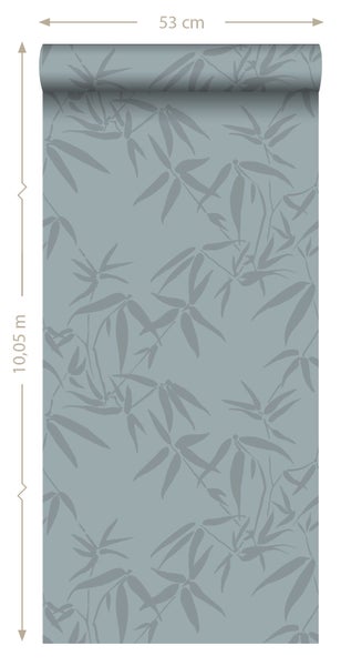 Tapetenrolle mit Bambusmuster, 53 cm breit, 10,05 m lang
