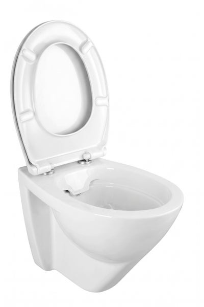 Wandhänge WC aus Keramik mit WC Sitz für eine moderne Badgestaltung