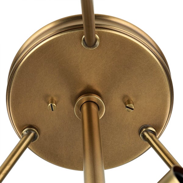 Detailaufnahme einer Wandleuchte mit rundem Sockel