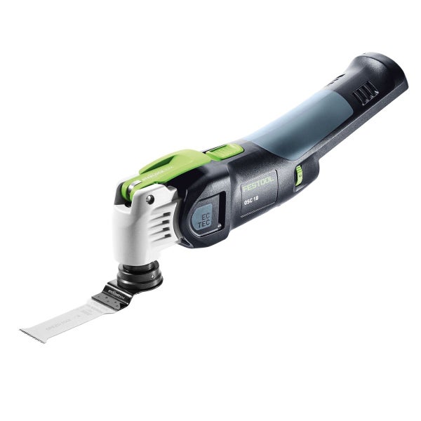 Festool OSC 18 Li E-Basic Set Vecturo Akku Oszillierer 18V ( 574849 ) Brushless StarlockMax Solo im Systainer + Zubehör - ohne Akku, ohne Ladegerät