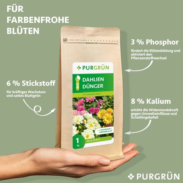 Purgrün Bio-Dahlien-Dünger 1 kg