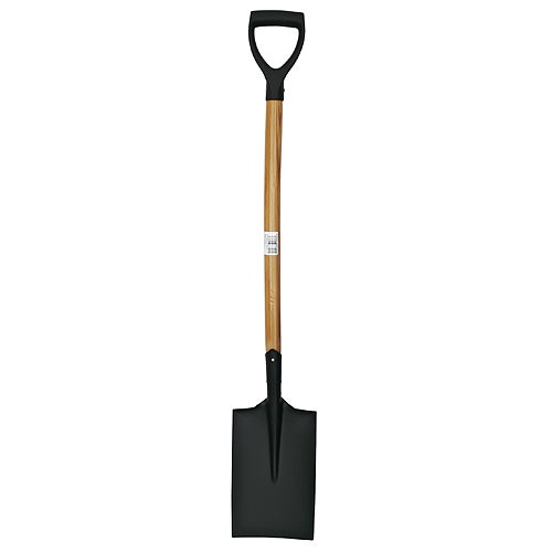 PROREGAL Spaten flachoberteil mit Holzgriff d D.