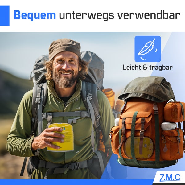 Z.M.C 8X Butan Gaskartuschen 190g Typ C200 EN417, Butan Gas Kartuschen mit Sicherheitsventil, Stechkartusche Gaskartusche ideal für Gasbrenner, Campingkocher, Abflämmgerät, Lötbrenner, Gaskocher