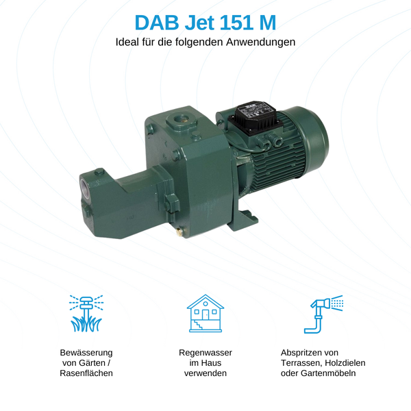 DAB Jet 151 M Gartenpumpe zur Gartenbewässerung und Regenwassernutzung