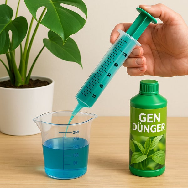 Dünger Spritze 5 ml - Kunststoff Einweg Spritze mit Skala, Dosierhilfe für Flüssigkeiten