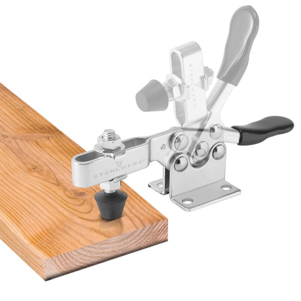 STAHLWERK Knebelklemme 4er Set 90kg 198lbs Senkrechtspanner Kniehebelspanner