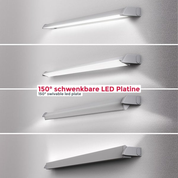 Unterbauleuchte - 6,8W, 740lm, LED, Stecker, erweiterbar, CCT, silber
