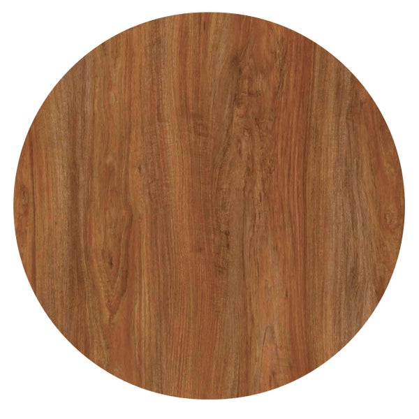 Rundes Holzdekor-Muster mit natürlicher brauner Maserung.