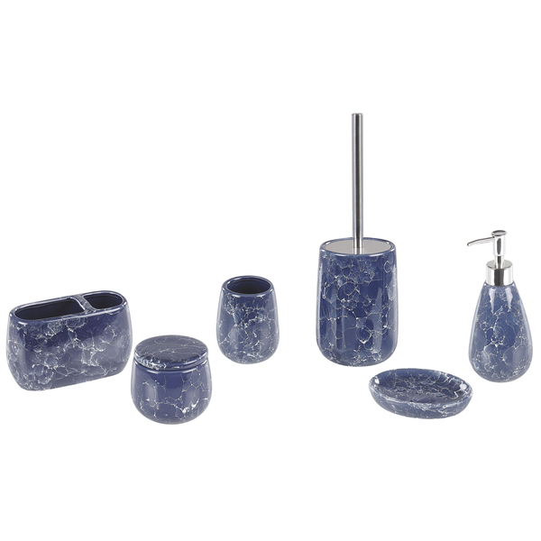 Badaccessoires Set 6-teilig ANTUCO Keramik Blau