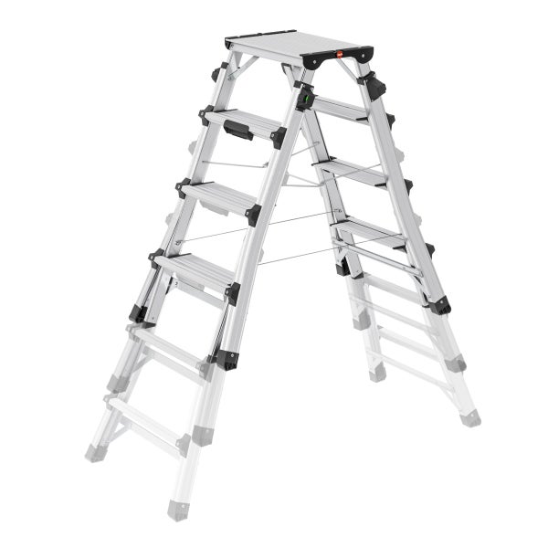 Aluminium Stufenleiter mit fünf Stufen