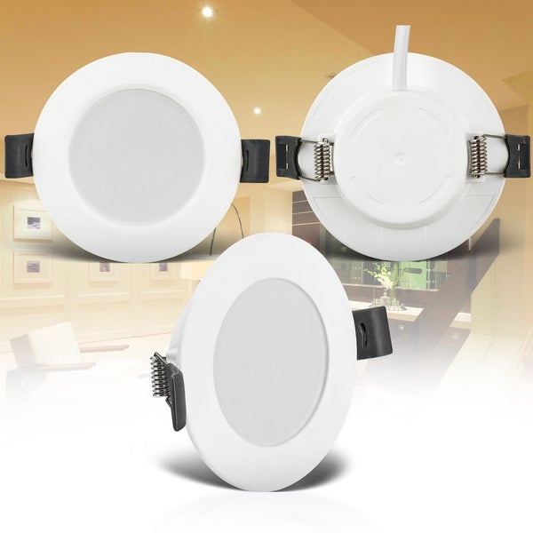 Drei runde LED Einbauspots