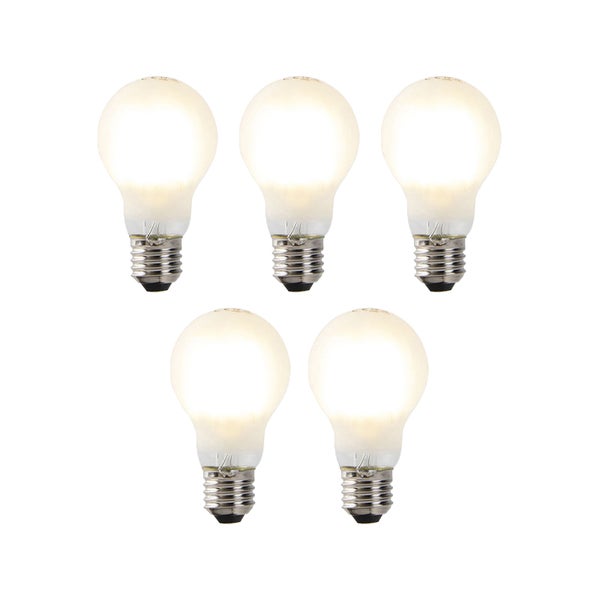 Set mit 5 dimmbaren LED-Glühlampen E27 A60 7W 806 lm 2700K