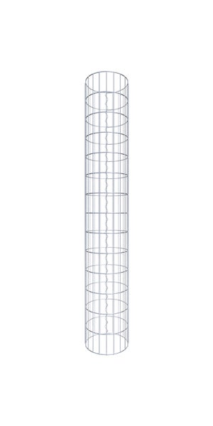 Gabionensäule Durchmesser 32 cm, MW 5 x 10 cm rund - Höhe: 1,40 m