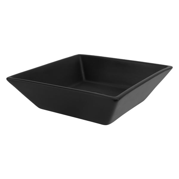 ML-Design Waschbecken aus Keramik in Schwarz matt 41x41x12 cm Quadratisch, Moderne Aufsatzwaschbecken, Design Waschtisch Aufsatz-Waschschale Waschplatz Handwaschbecken, für das Badezimmer und Gäste-WC