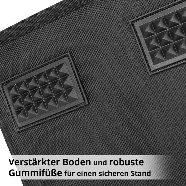 Verstärkter Boden mit robusten Gummifüßen für sicheren Stand