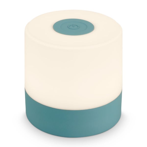 BRILONER ? Mini LED Akku Tischleuchte IP44, Stufenweise Dimmbar, Touch, Mobiles Licht, LED Tischlampe Aussen, 7 cm hoch, Blau