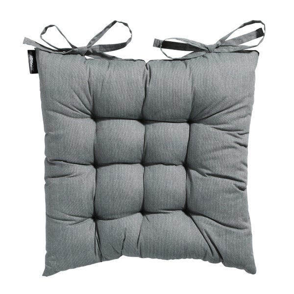 Sitzkissen Tuscany Basic grau - ca. 46x46 cm - 4er-Set