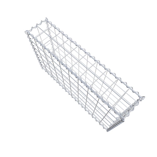 Gabione 100 cm x 60 cm x 20 cm (L x H x T), Maschenweite 10 cm x 10 cm, Spirale