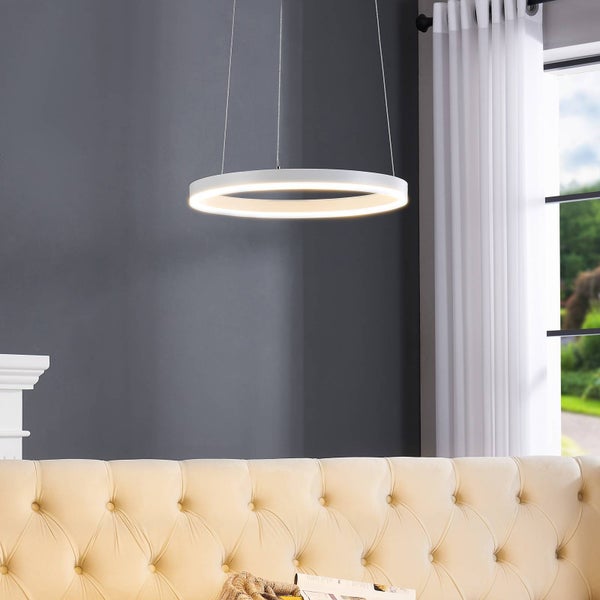 Arcchio LED Albiona (Modern) in Weiß aus Metall (1 flammig, ) Küchenleuchte
