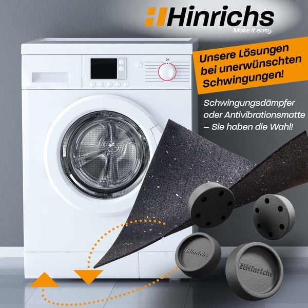 Hinrichs Schwingungsdämpfer schwarz 4 Stück