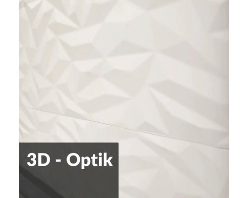 Wandfliese mit 3D-Optik