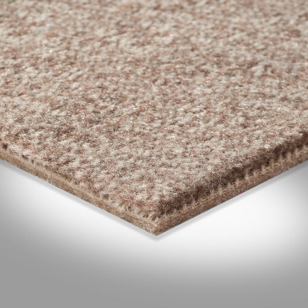 Teppichboden braun Velours Teppich Meterware sehr robust 500 cm Breite (Meterware)