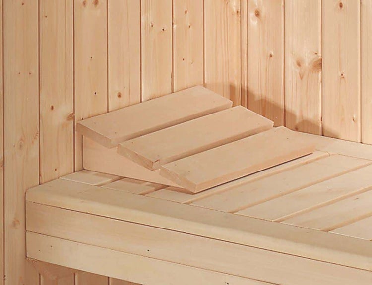 FinnTherm Saunahaus Lycka Gartensauna mit 38 mm Wandstärke Sauna Außensauna Flachdach