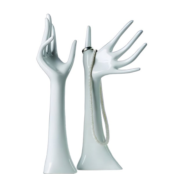 Schmuckhalter Graciosa 2er-Set  Handform Weiß