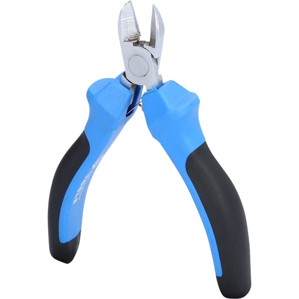 Seitenschneider mit blau-schwarzem Griff