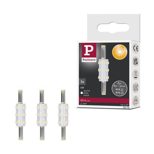 Paulmann Nova LED Einbauleuchten Set mit drei schwenkbaren Strahlern inklusive Leuchtmittel GU10 230 Volt und 460 Lumen