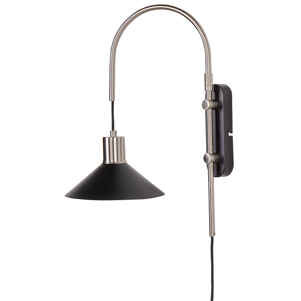 Wandlampe SISSA verstellbar Metall Schwarz