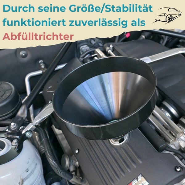 Abfülltrichter zur Verwendung im Automotorraum