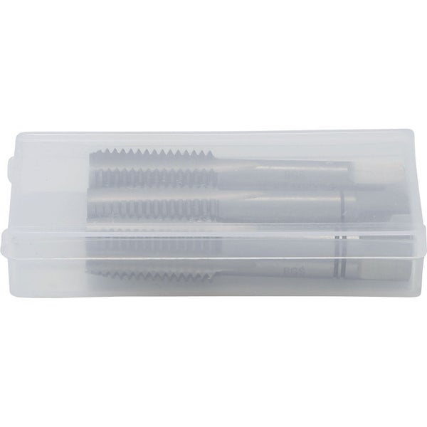 Gewindebohrer-Set in transparenter Kunststoffverpackung