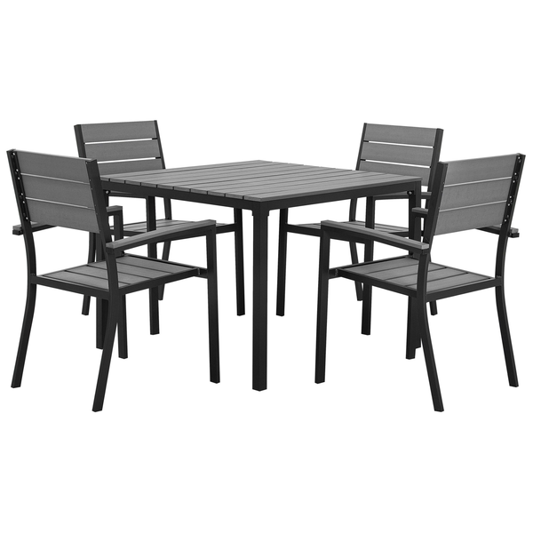 Gartenmöbel Set 4-Sitzer PRATO Grau