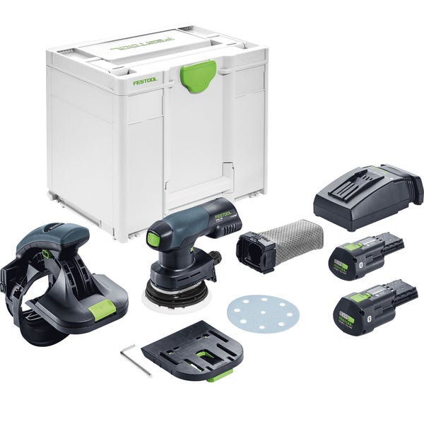 Festool Akku-Kantenschleifer ES-ETSC 125 3,0 I-Plus / 2x 3,0 Ah Akku + Ladegerät + Zubehör im Systainer - 577697