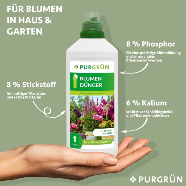 Purgrün Blumendünger 1 Liter