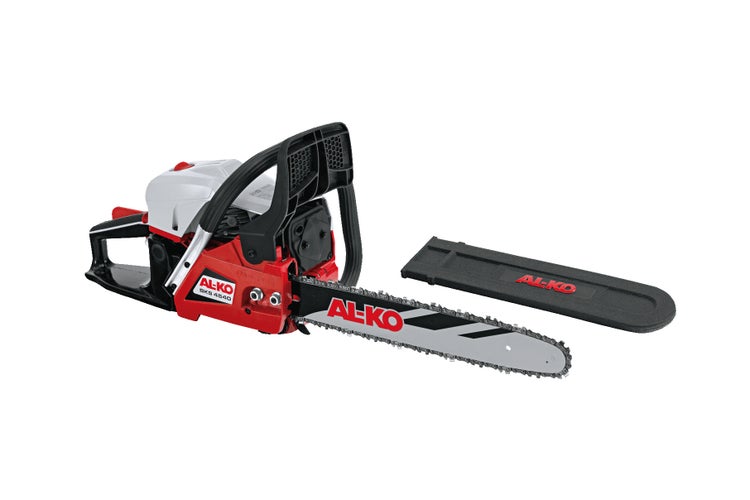 AL-KO Benzin-Kettensäge BKS 4540 mit Schwertschutz.