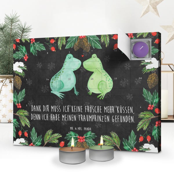 Mr. & Mrs. Panda Duftkerzen Adventskalender Frosch Liebe - Schwarz