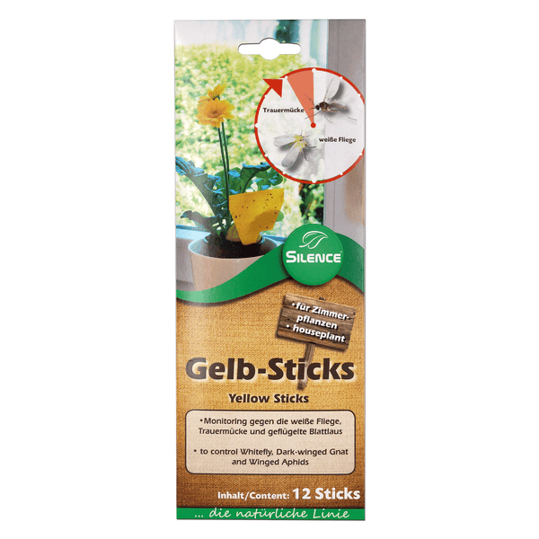Gelb-Sticks – Effektive Klebefalle für Zimmer- & Wintergartenpflanzen